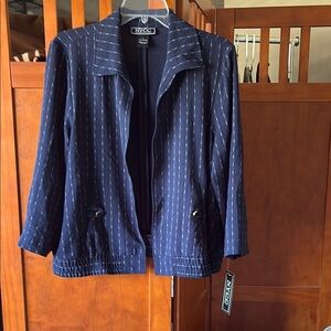 NWT….NYC Blue Blazer with Textured Design